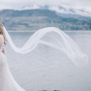 3m Cathedral Length, Ivory Veil, Single Layer (Wedding Veil / Bridal Veil)